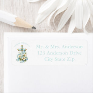 Custom Faith‑Inspired Easter Address Label Design
