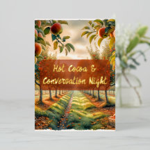 Custom Fall Invitation – Orchard Foil Invitation