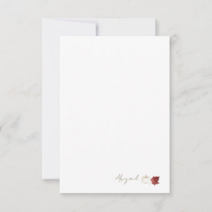 Custom Fall Pumpkin  Thank You Card