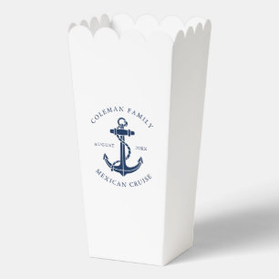 Custom Family Beach House Nautical Boat Anchor Favor Box