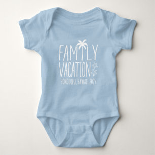 Custom Family Beach Vacation Group Matching Baby Bodysuit