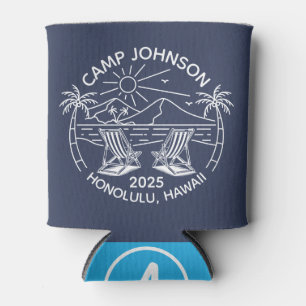 Custom Family Beach Vacation Group Matching Can Cooler