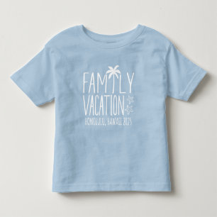 Custom Family Beach Vacation Group Matching Toddler T-shirt
