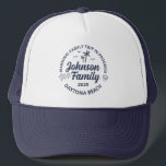 Custom Family Beach Vacation Group Matching Trucker Hat<br><div class="desc">Make your custom family beach vacation unforgettable with this custom matching family trip group trucker hat! This t-shirt is ideal for summer getaways and group photos.</div>