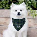 Custom Family Cabin Tartan Pet Bandana<br><div class="desc">Celebrate your pet's love for the outdoors with this Custom Rustic Log Cabin Tartan Pet Bandana! Featuring a charming hand-drawn log cabin illustration set against a cozy tartan background, this personalized pet bandana adds rustic charm to any furry friend. Customize it with your pet’s name or family name to create...</div>