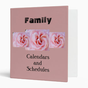 custom Family Calendars & Schedules binder planner