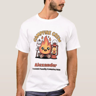 Custom Family Camping Crew Personalized T-Shirt