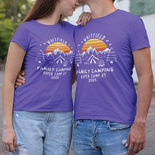 Custom Family Camping Matching Dad T-Shirt (Creator Uploaded)