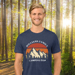 Custom Family Camping Trip Mountain Sunset<br><div class="desc">This cool retro sunset over rocky mountains in nature makes a great image for a set of customized road trip t-shirts for a family reunion, road trip, or camping vacation. Cute matching tees for mom, dad, brother and sister. Just add your own last name and the year with our personalization...</div>