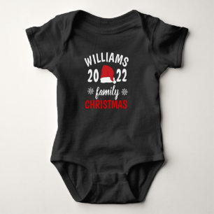 Custom Family Christmas 2022 T-Shirt Baby Bodysuit