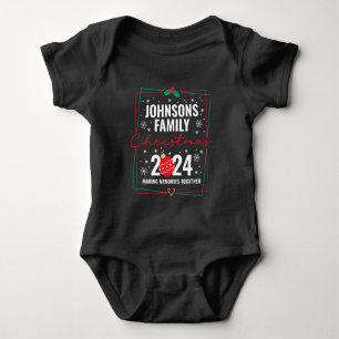 Custom Family Christmas Group Matching Name Baby Bodysuit