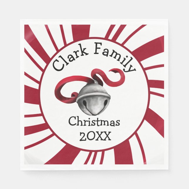 Custom Family Christmas Napkin (Front)