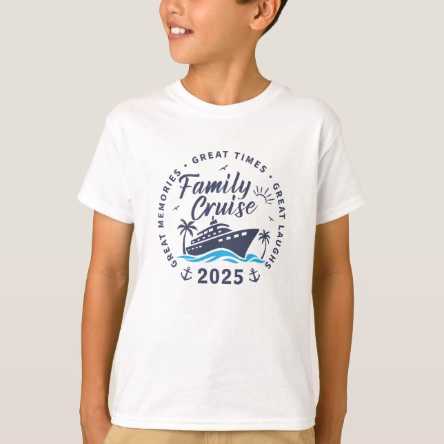 Custom Family Cruise Group Matching Cruise Trip T-Shirt (Front)