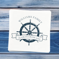 Custom Family Cruise Ship Vintage Nautical Wheel