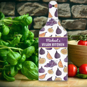 Custom Family Figs and Grapes  Cutting Board