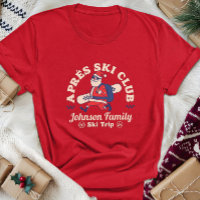 Custom Family Friends Group Ski Trip Snowboard