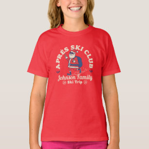 Custom Family Friends Group Ski Trip Snowboard T-Shirt