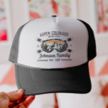 Custom Family Friends Ski Trip Group Matching  Trucker Hat<br><div class="desc">Create lasting memories with our custom custom ski trip shirt for families, friends, or groups. It's perfect for celebrating your snow adventure! Personalize it with your family name or group trip details to make it uniquely yours. Ideal for ski enthusiasts and as a winter vacation souvenir, it’s great for matching...</div>