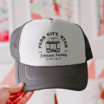 Custom Family Friends Ski Trip Matching Group Trucker Hat<br><div class="desc">Create lasting memories with our custom Ski Trip shirt for families,  friends,  or groups. Personalize with your family name or group trip details to make it uniquely yours. Ideal for ski enthusiasts and winter vacation souvenirs,  it is great for matching outfits on the slopes or as a keepsake gift.</div>