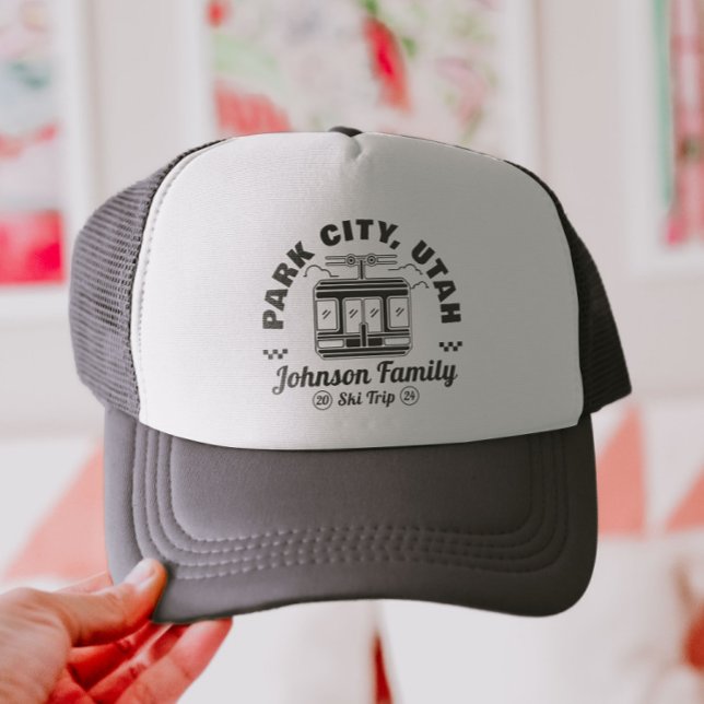 Custom Family Friends Ski Trip Matching Group Trucker Hat (Creator Uploaded)