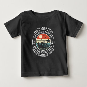 Custom Family Group Matching Cruise Trip Baby T-Shirt