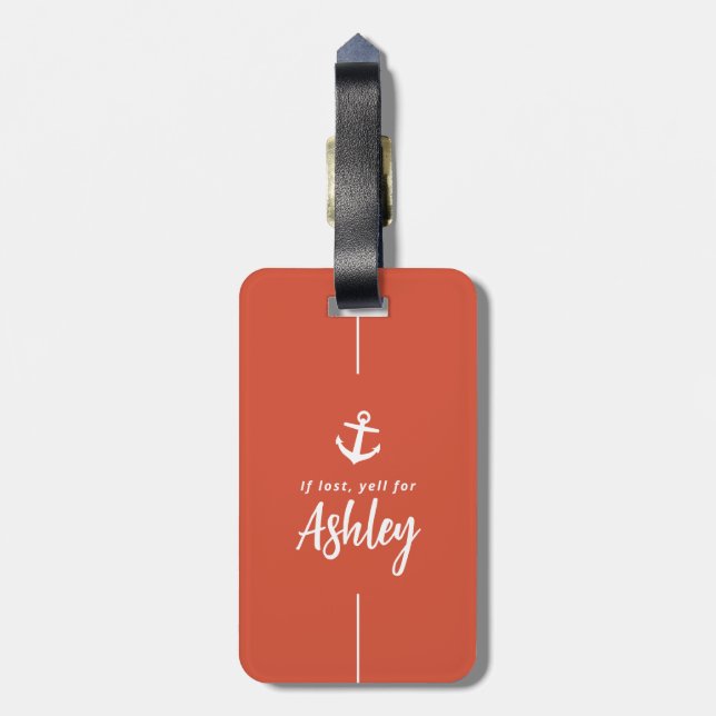 Custom Family Group Matching Cruise Trip  Luggage Tag (Back Vertical)