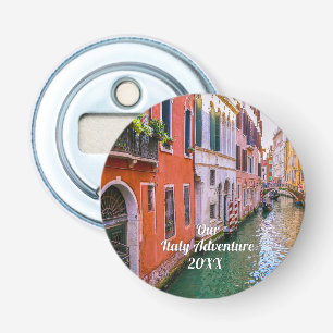 Custom Family Italy Trip Photo  Bottle Opener
