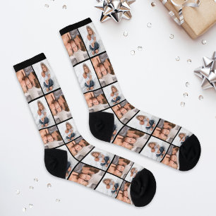 Custom Family Kids Photo Collage Socks