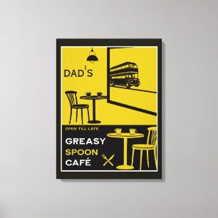 Custom Family Kitchen  Canvas Print
