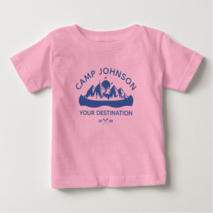 Custom Family Lake Camping Vacation Group Matching Baby T-Shirt