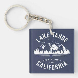 Custom Family Lake Camping Vacation Group Matching Keychain