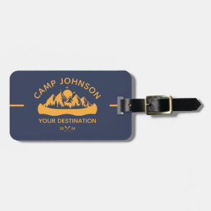 Custom Family Lake Camping Vacation Group Matching Luggage Tag