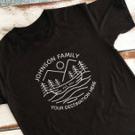 Custom Family Lake Camping Vacation Group Matching T-Shirt<br><div class="desc">Looking to commemorate your lake and camping vacation? Our custom vacation t-shirts are perfect for family reunions,  group trips,  and outdoor adventures. Personalize them with your family or group name and vacation year for a unique keepsake. Order today and cherish the memories forever!</div>