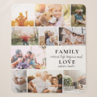 Custom Family Love Photo Collage Modern Quote Chic