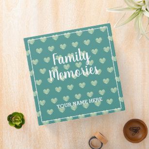 Custom family memories scrapbooking album big binder
