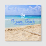 Custom Family Miami Beach Vacation Christmas Magnet<br><div class="desc">Cute personalizable Miami Trip souvenir.

Customization:
Change Caption and year to make it unique.</div>