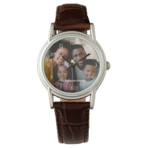 Custom Family Mom Dad Photo Name Personalize Watch