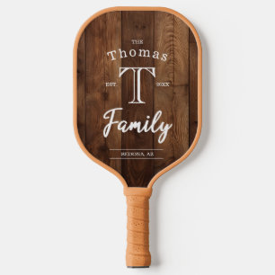 Custom Family Monogram Pickleball Paddle