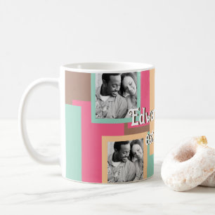 Custom Family Mug Colourful Grid and Photos