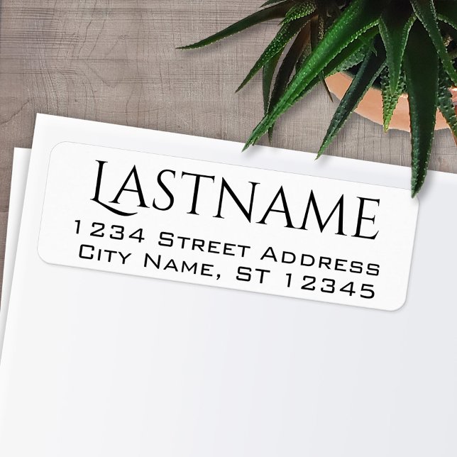 Custom Family Name and Return Address - Americana (Personalized Return Address Labels)