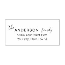  Custom Family Name and Return Address