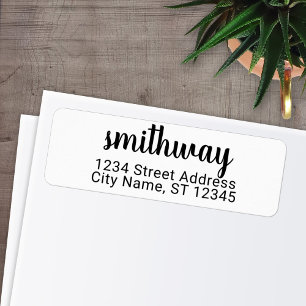 Custom Family Name and Return Address sugar plum