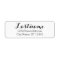 Custom Family Name and Return Address - Whimsy