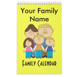 Custom Family Name Calendar