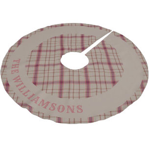 custom family name christmas tree skirt