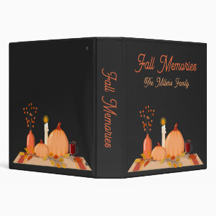 Custom Family Name Fall Memories Binder