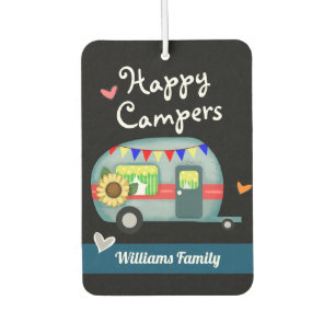 Custom Family Name Happy Campers Air Freshener