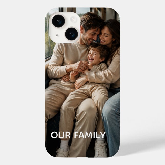 Custom Family Name Keepsake Phone Case - Add Your  (Back)