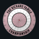 Custom Family Name Personalized  Dartboard<br><div class="desc">Custom Family Name Personalized Dartboard Add a family name, and easily create your personalized family name dartboard. Click CUSTOMIZE to change the text colour or board colours. You can TRANSFER this DESIGN on other Zazzle products and adjust it to fit most of the Zazzle items. Standard Studio designs are made...</div>