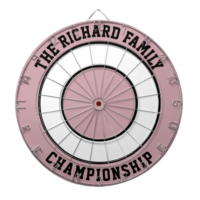 Custom Family Name Personalized  Dartboard (Front)